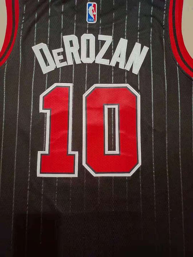Bulls #10 Michael Jordan Black Jersey