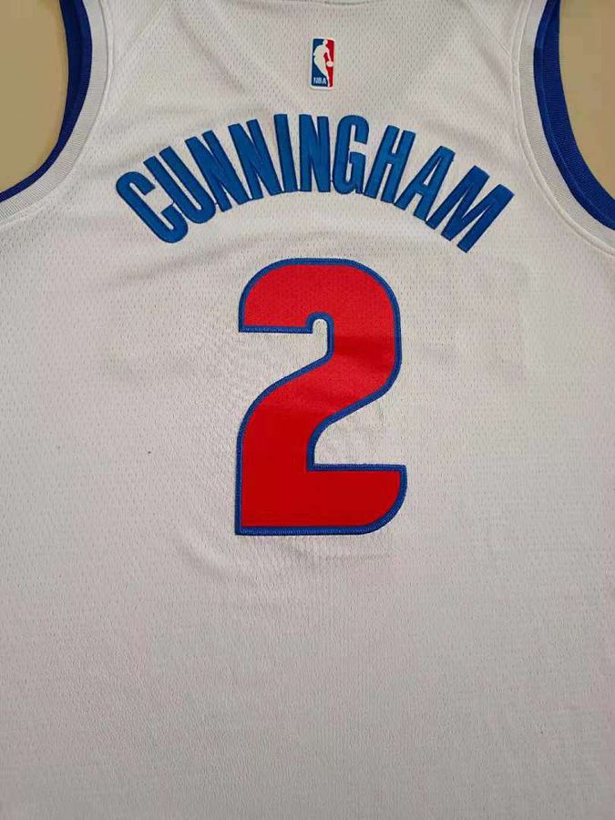 Pistons White Nike Jersey
