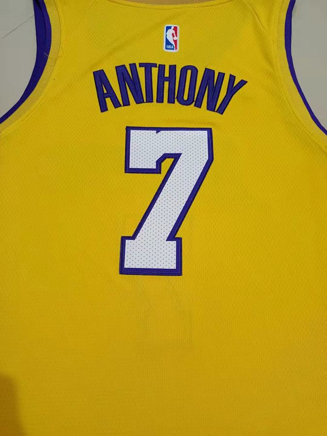 Lakers #7 Yellow Nike Jersey