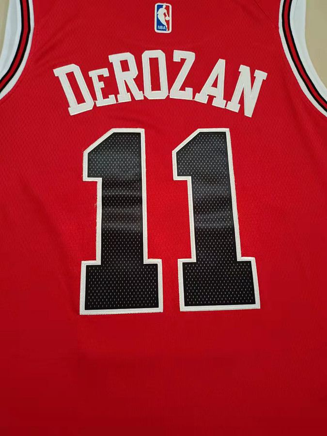 Bulls #11 Red Nike Jersey