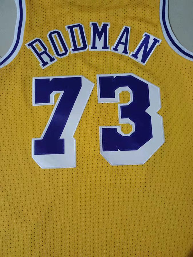 Lakers #73 Yellow Retro Jersey