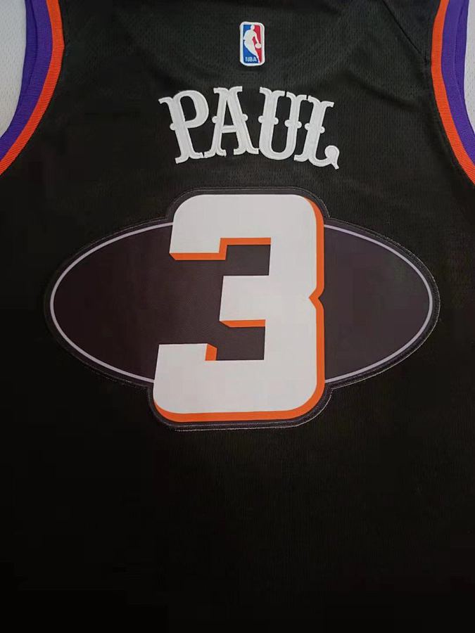 Suns #3 Chris Paul Black Nike Jersey