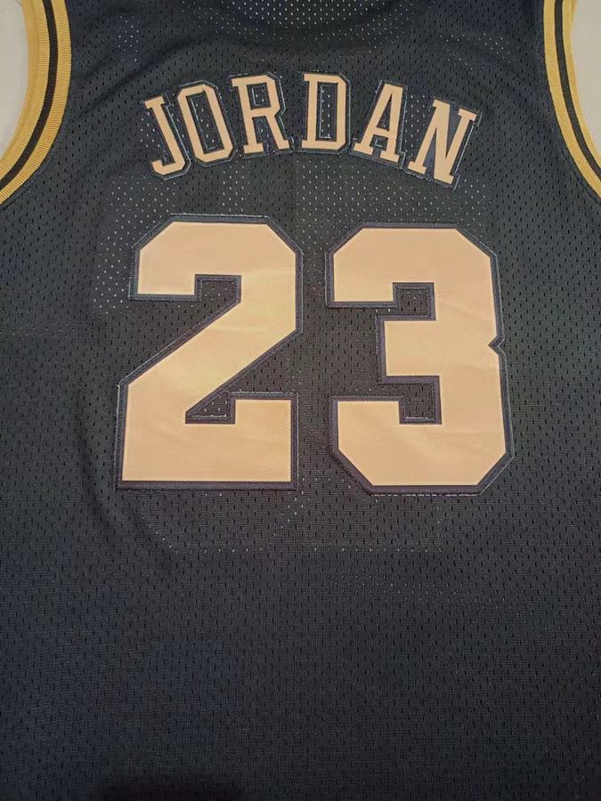 Bulls #23 Black Retro Jersey