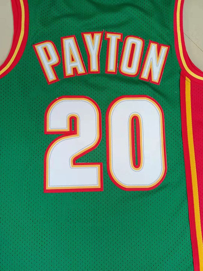 SuperSonics #20 Green Retro Jersey