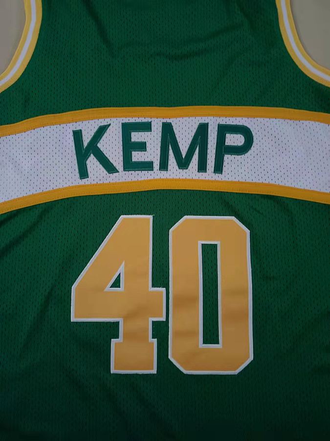 SuperSonics #40 Green Retro Jersey