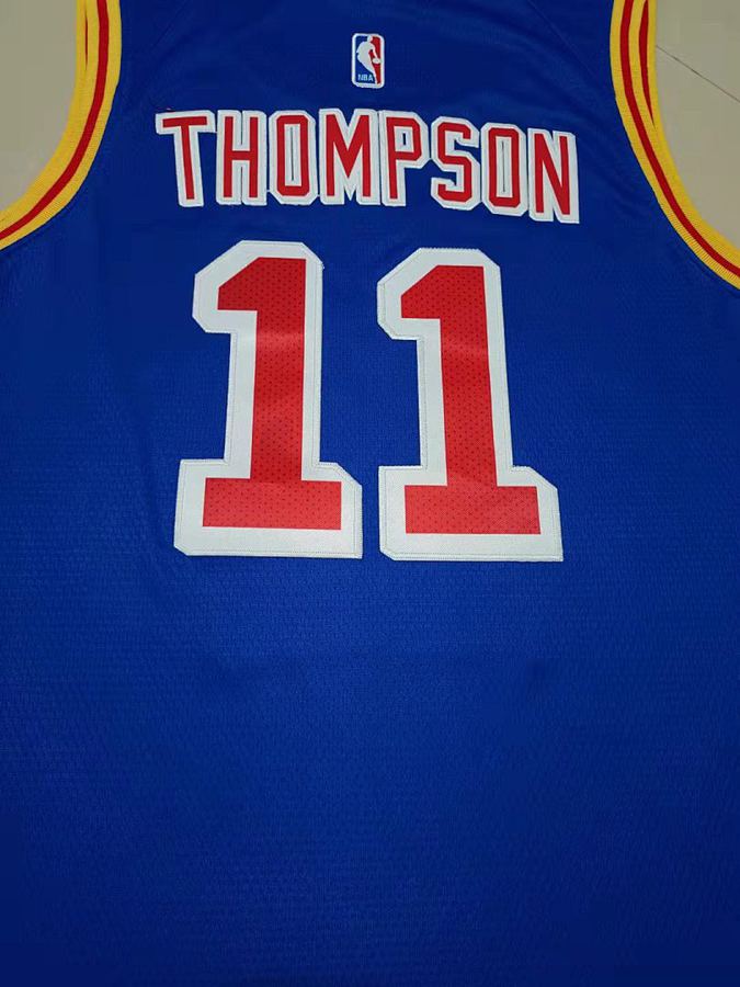 Warriors #11 Klay Thompson Retro Jersey