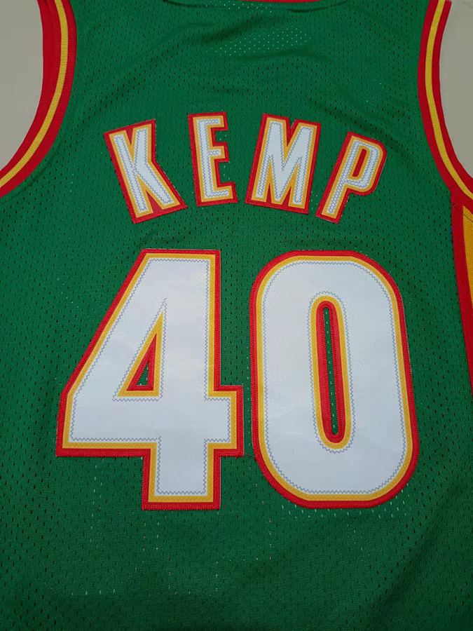 SuperSonics #40 Green Retro Jersey