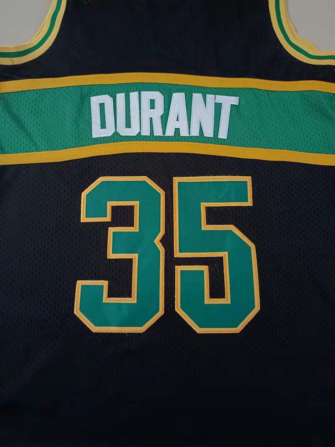 SuperSonics #35 Black Retro Jersey