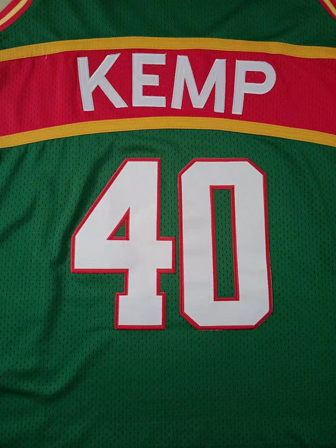 SuperSonics #40 Green Retro Jersey