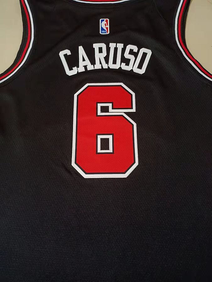 Bulls #6 Black Nike Jersey