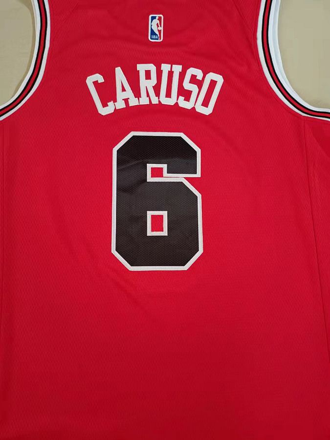Bulls #6 Red Nike Jersey