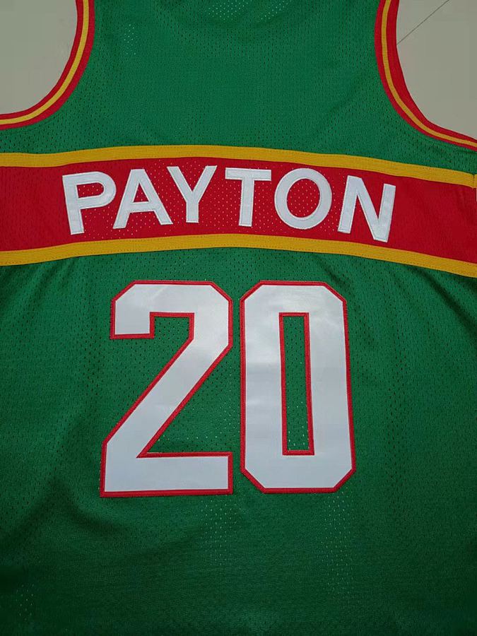 SuperSonics #20 Green Retro Jersey