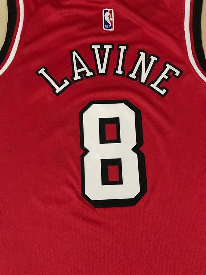 Bulls #8 Zach LaVine Black Nike Jersey