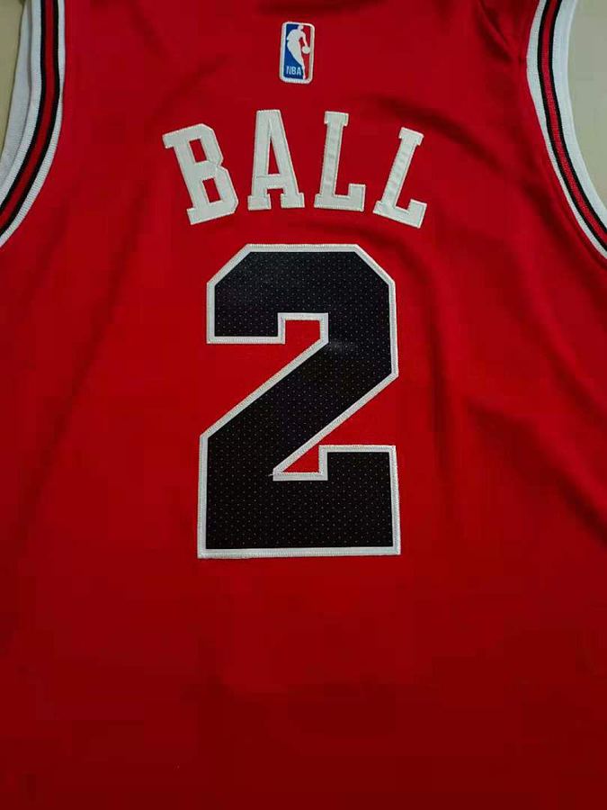 Bulls #2 Red Nike Jersey