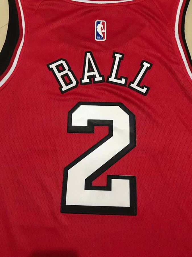 Bulls #2 Red Nike Jersey