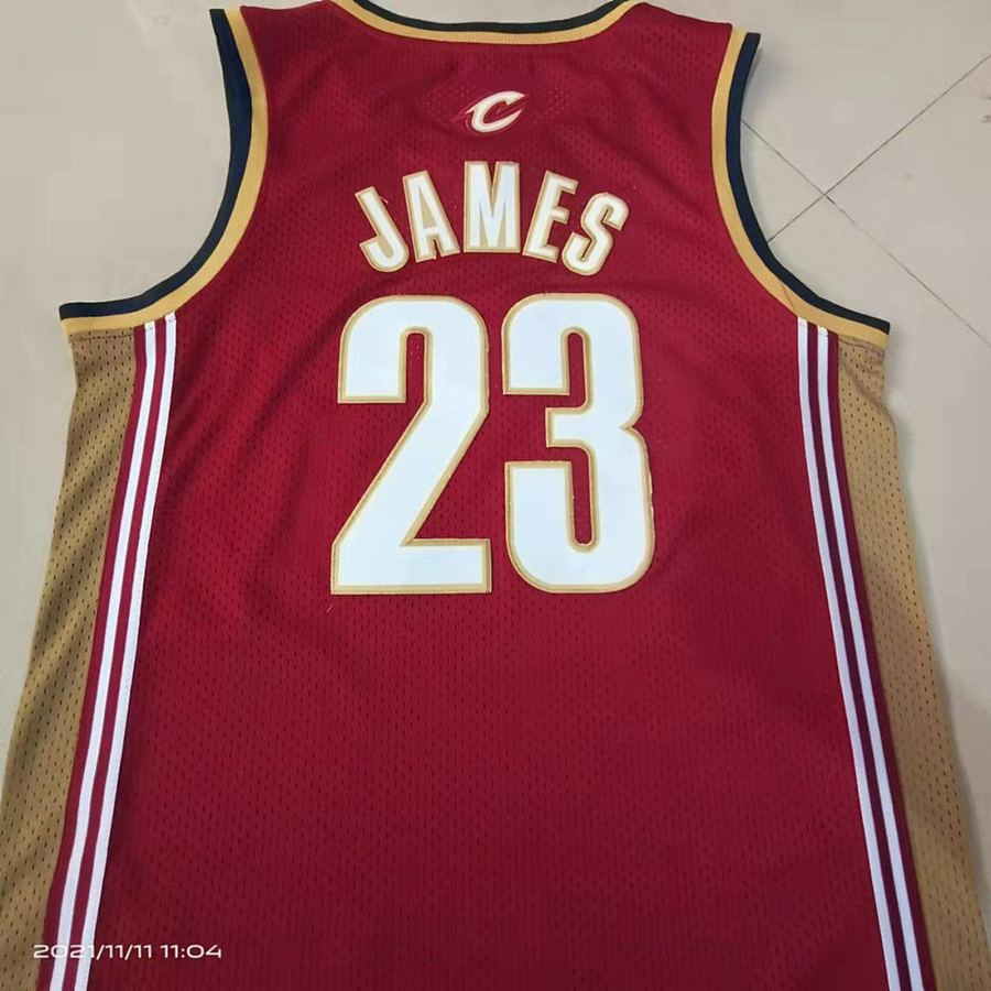 Cavaliers #23 LeBron James Red Retro Jersey