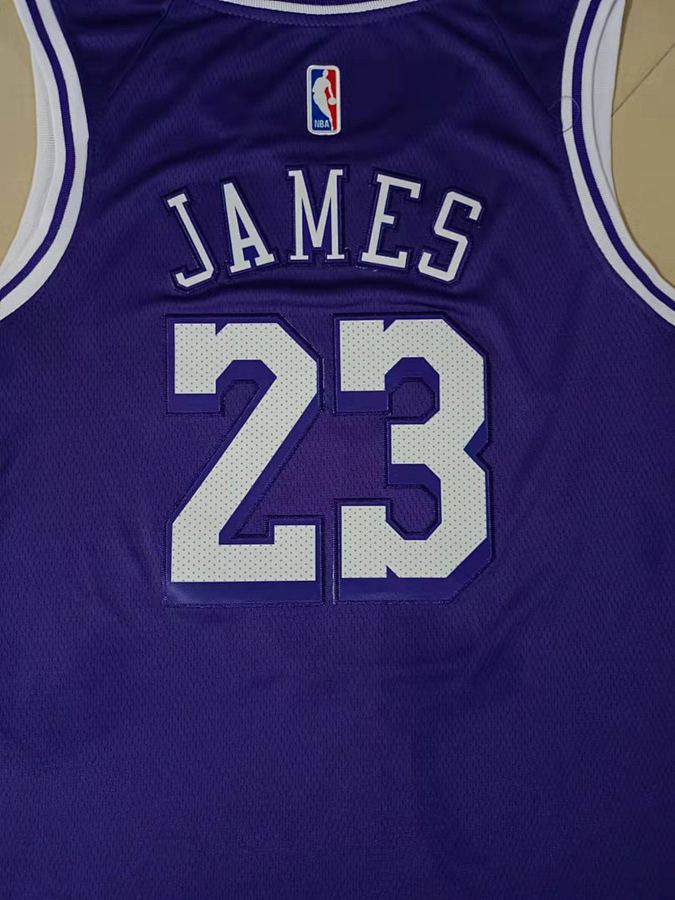 Lakers LeBron James Purple Nike Jersey