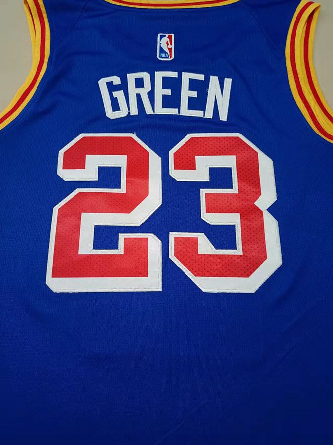 Warriors #23 Klay Thompson 75th Anniversary Jersey