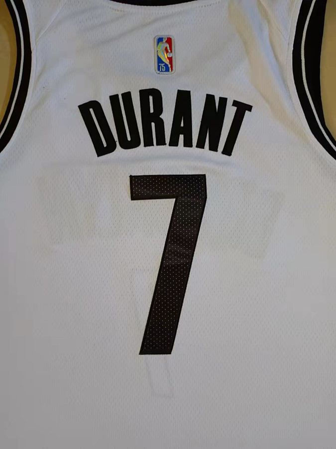 Kevin Durant #7 White Diamond Nike Jersey