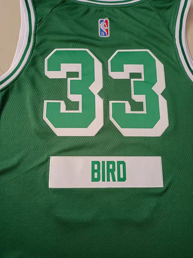 Celtics #33 Green Diamond Nike Jersey