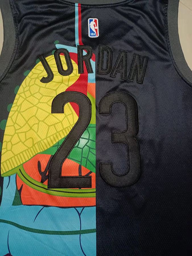 Bulls #23 Black Jersey