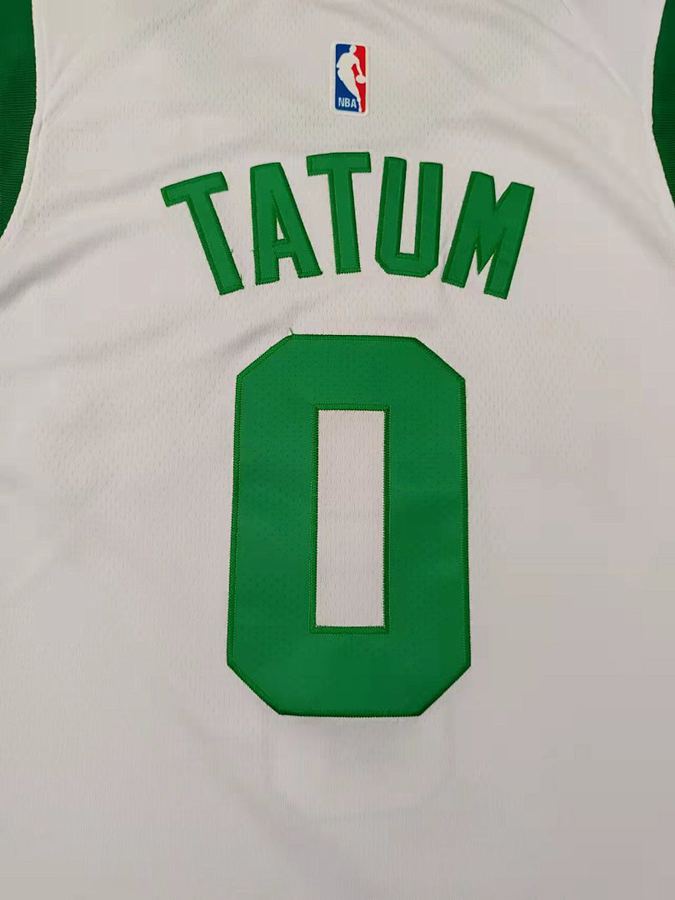 Celtics #0 Jayson Tatum White 75th Anniversary Jersey