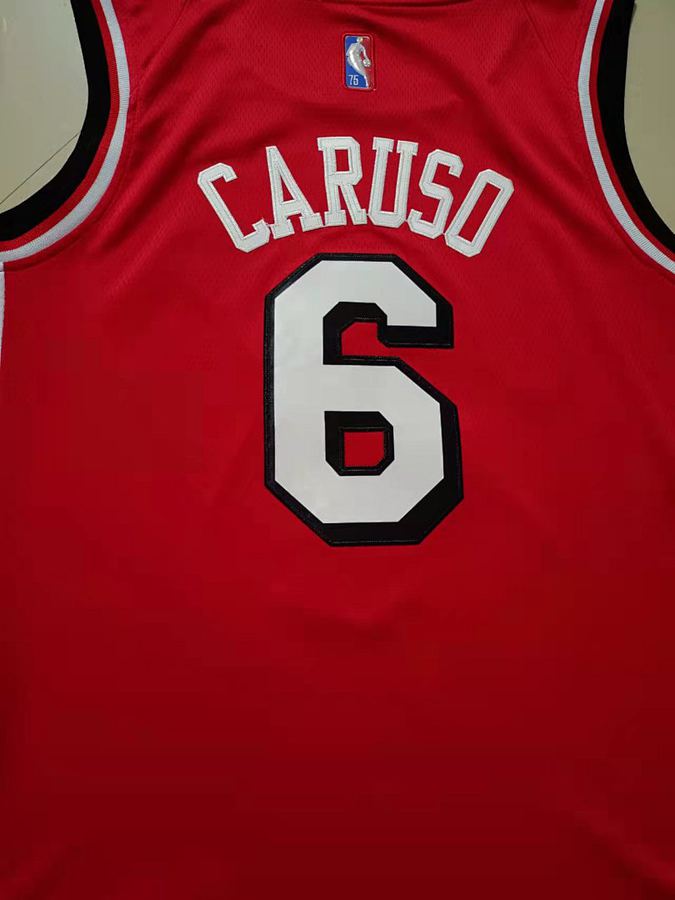 Bulls #6 LeBron James Red 75th Anniversary Diamond Nike Jersey