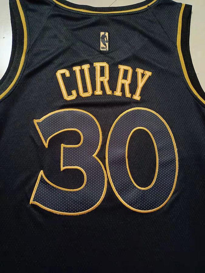 Warriors Black Nike Jersey