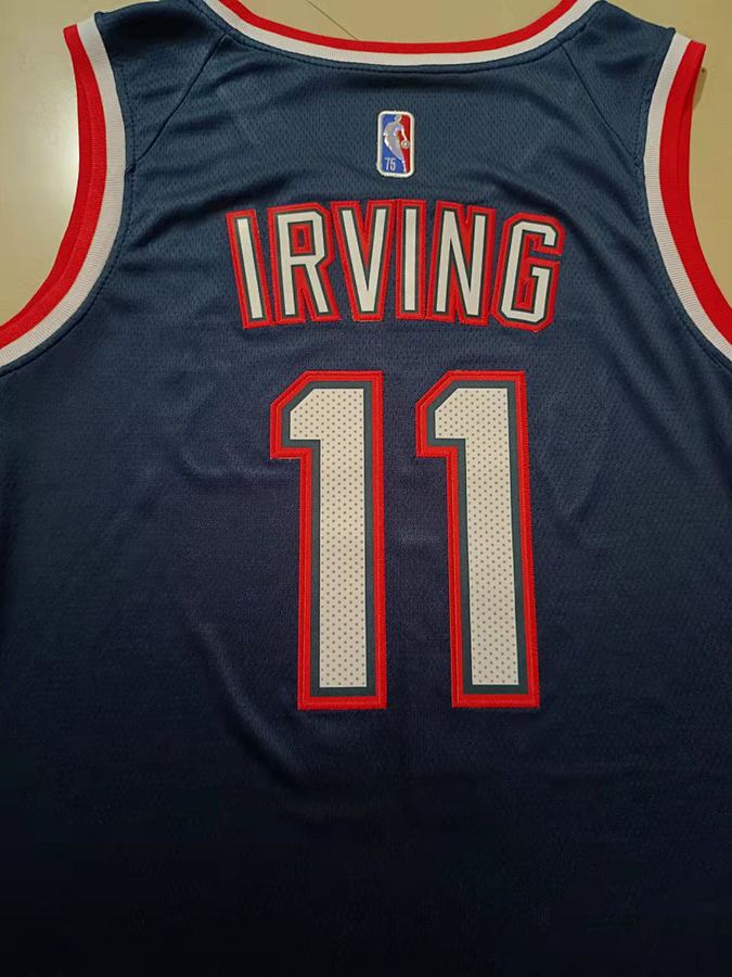 Kyrie Irving #11 Navy Blue 75th Anniversary City Edition Diamond Jersey