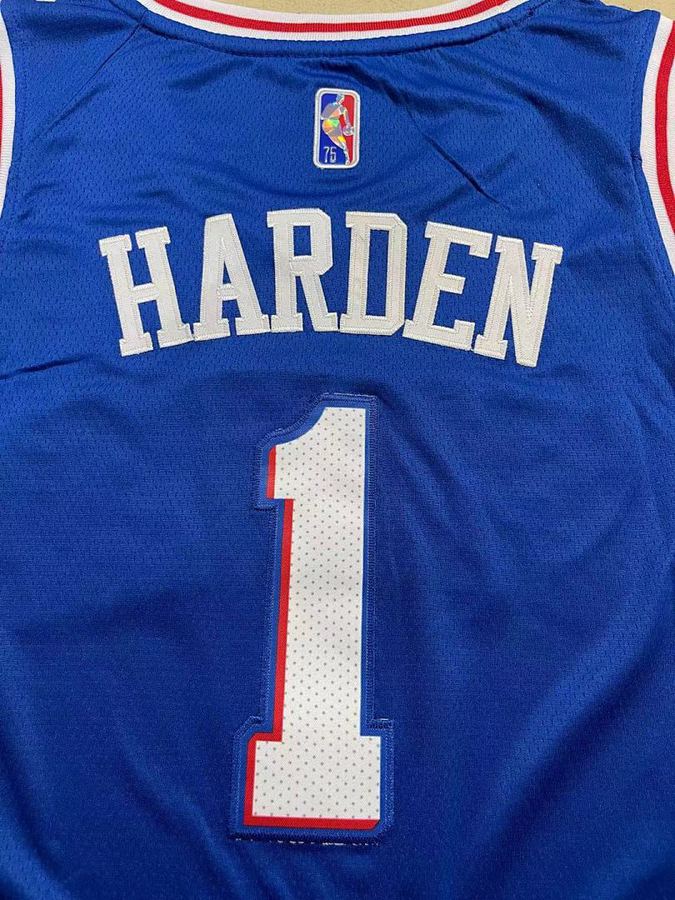 76ers #1 James Harden 75th Anniversary Diamond Nike Jersey