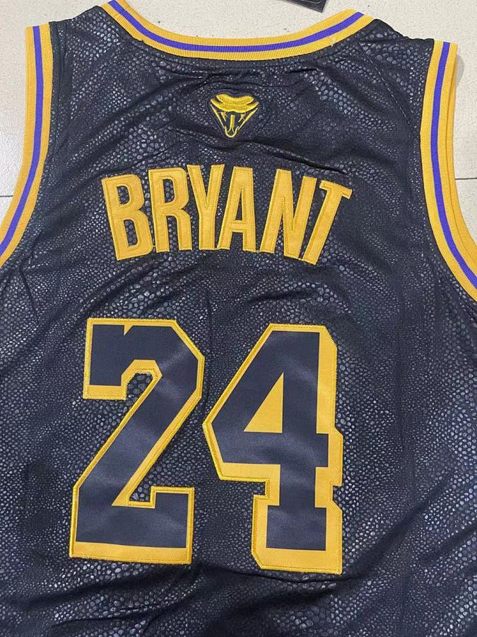 Lakers #24 Black Nike Jersey