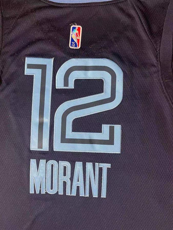 Grizzlies #12 Navy Blue 75th Anniversary Nike Jersey