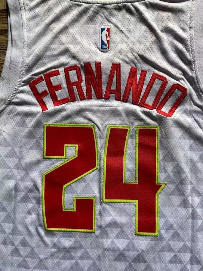 Hawks #24 White Nike Jersey