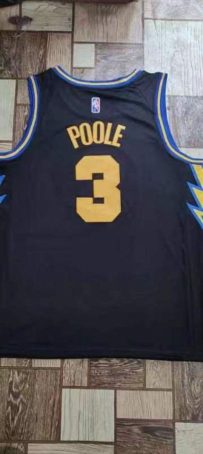 Warriors #3 Black 75th Anniversary City Edition Nike Jersey