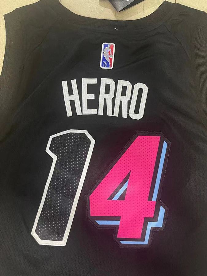 Heat #14 Black Diamond Nike Jersey