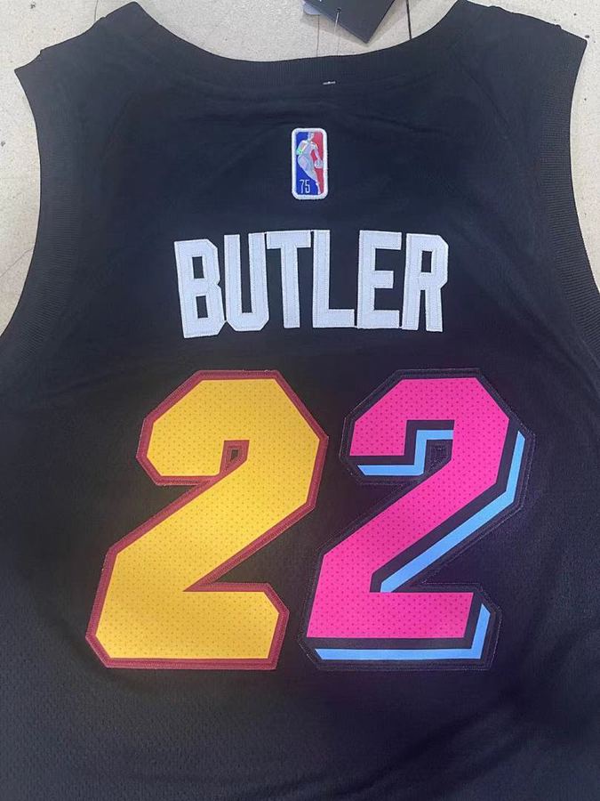Heat #22 Black Diamond Nike Jersey