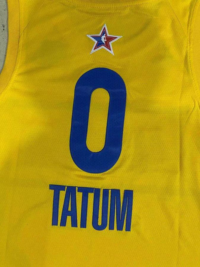 All-Star #0 Damian Lillard Yellow All-Star Jersey