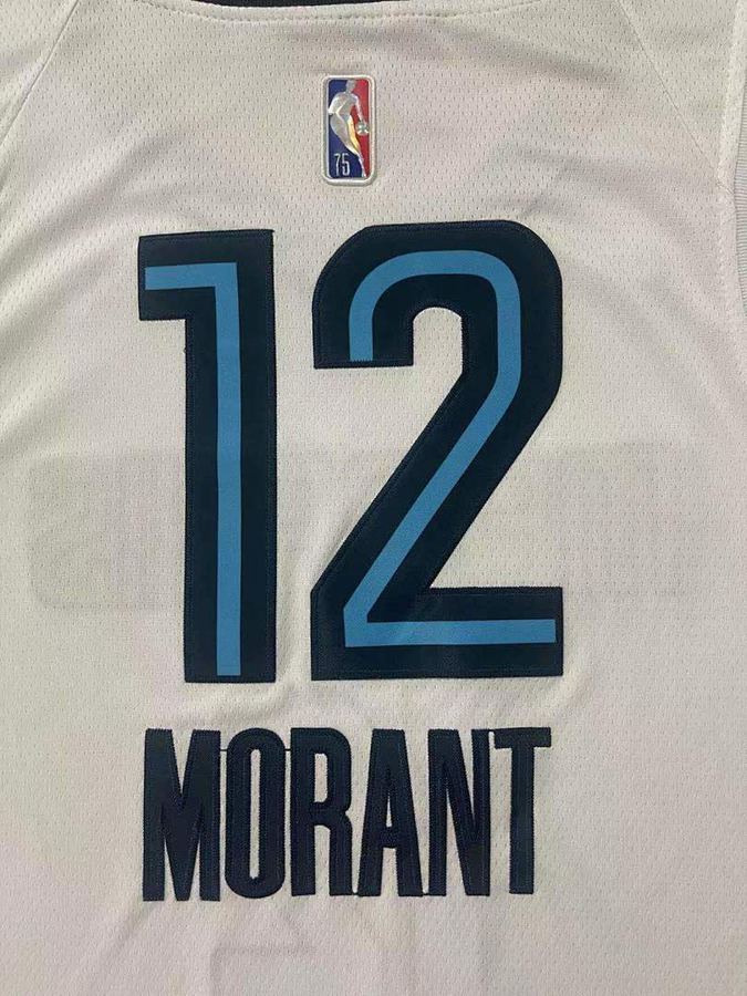Grizzlies Ja Morant White Diamond Nike Jersey