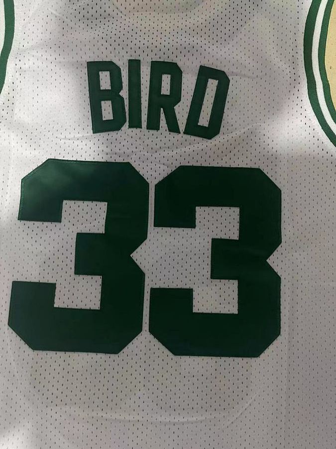 Celtics #33 White Retro Jersey