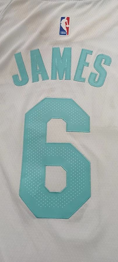 Lakers #6 White Nike Jersey
