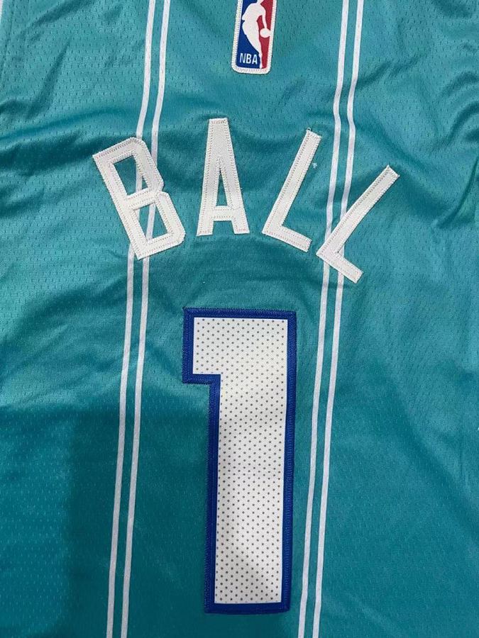 Hornets #1 Michael Jordan Blue Kids Jersey