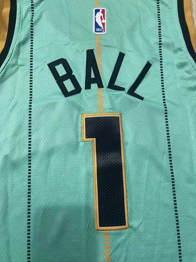 Hornets #1 Michael Jordan Green Kids Jersey