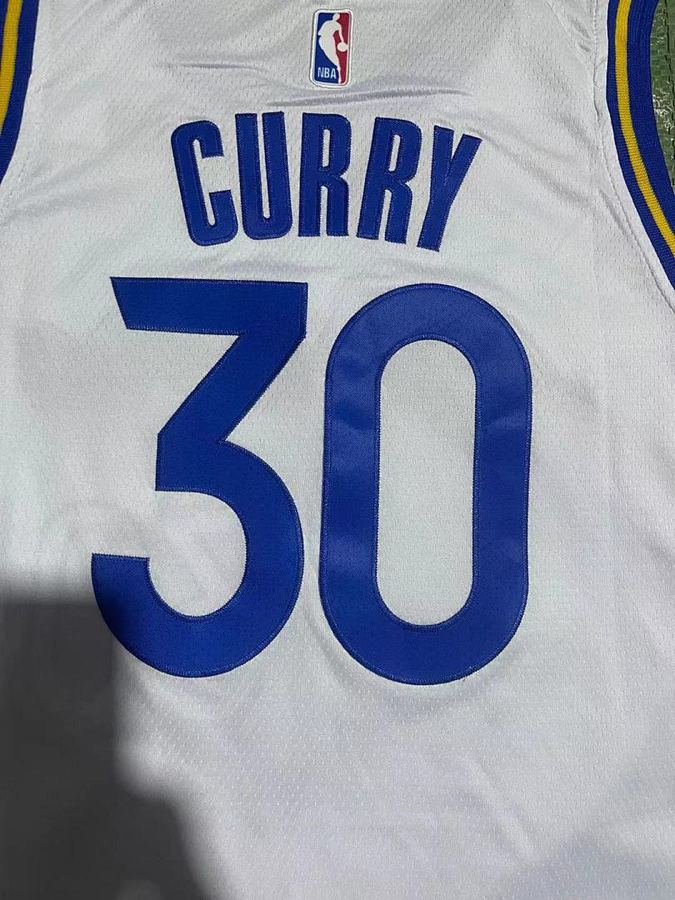 Warriors #30 Stephen Curry White Nike Jersey