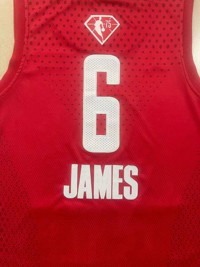 All-Star #6 Michael Jordan Red All-Star Jersey