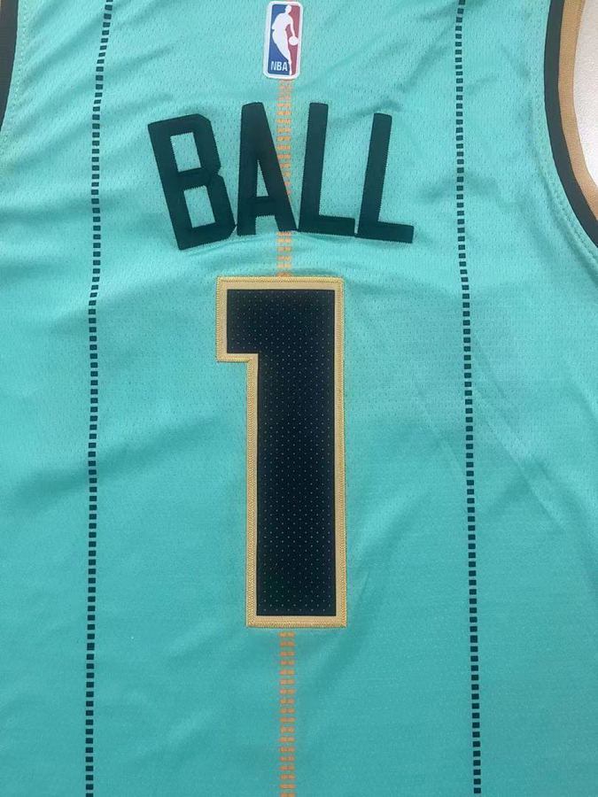 Hornets #1 Michael Jordan Green Jersey