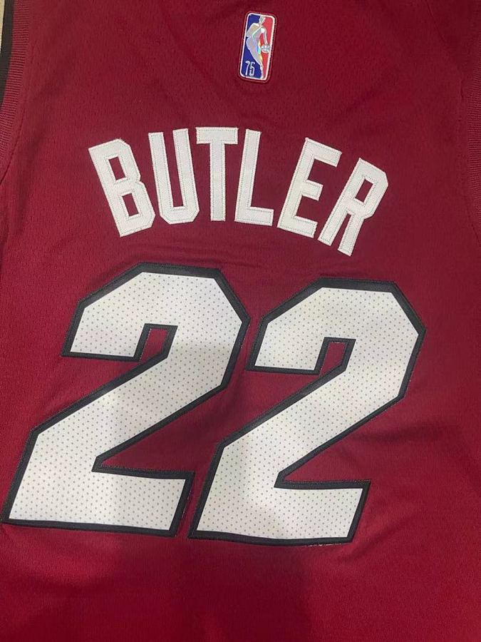 Heat #22 Jimmy Butler Red 75th Anniversary Jersey