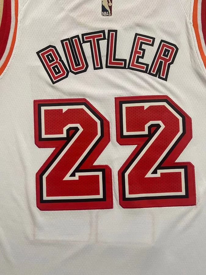 Heat #22 Jimmy Butler White Nike Jersey