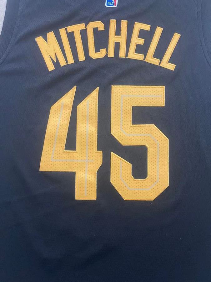 Cavaliers #45 Michael Jordan Black Jersey