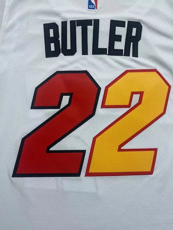 Heat #22 White Nike Jersey