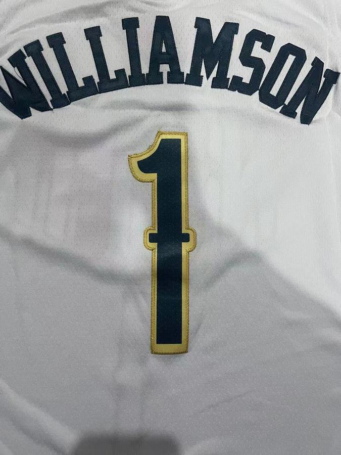 Pelicans #1 White 75th Anniversary City Edition Nike Jersey